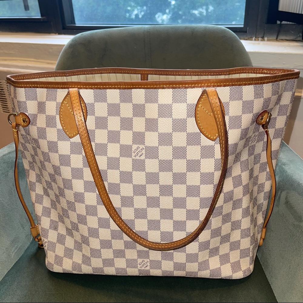 Neo Neverfull Classic MM Damier Azur Coated Canvas